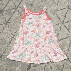 Dinosaur Print Sleeveless Dress